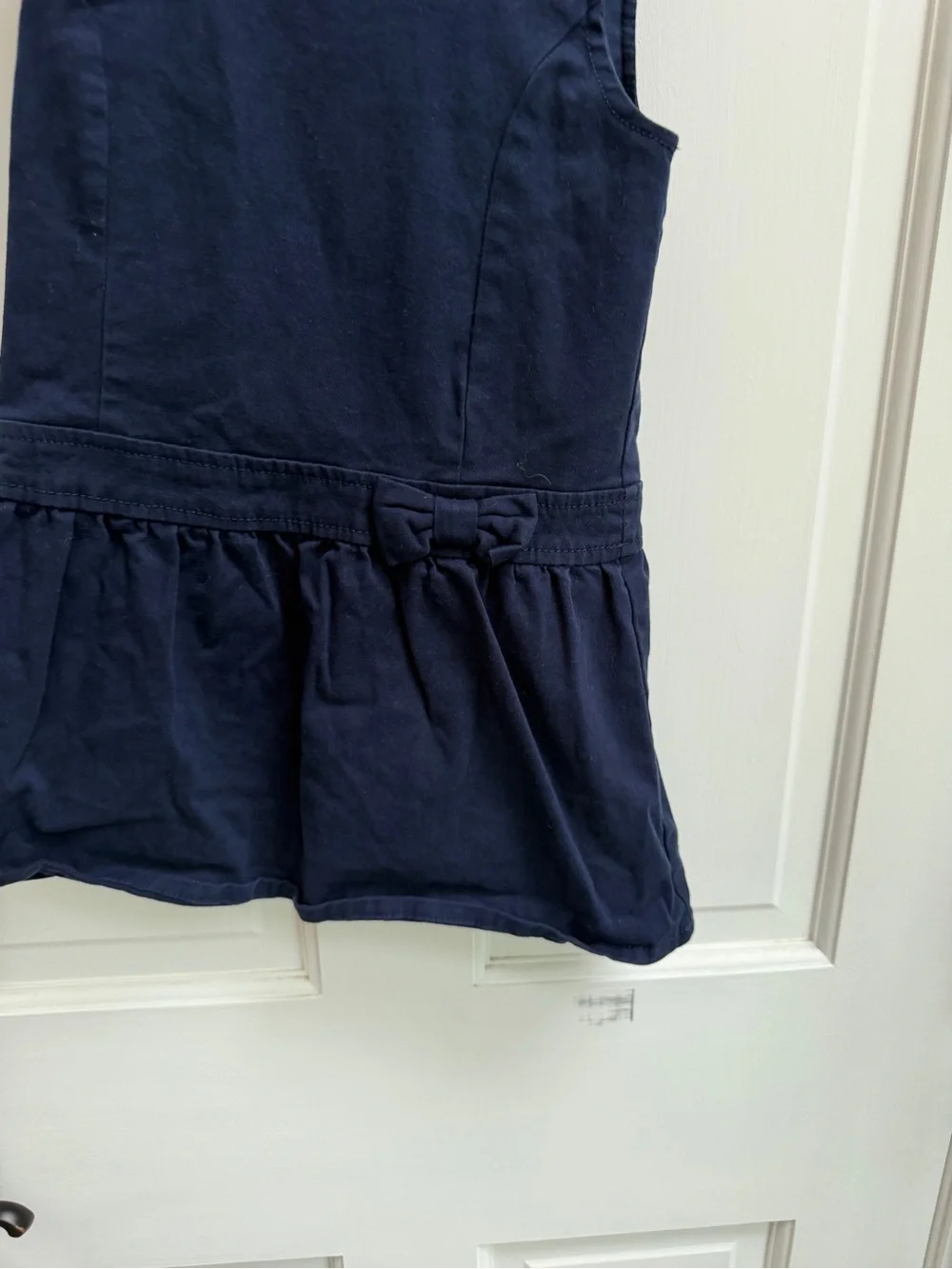 The Children's Place Girls 4T Navy Blue Sleeveless Catholic School Cotton Dress